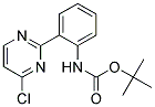 [2-(4-Chloro-pyrimidin-2-yl)-phenyl]-carbamic acid tert-butyl ester Struktur