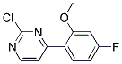 2-Chloro-4-(4-fluoro-2-methoxy-phenyl)-pyrimidine Struktur