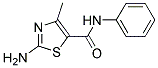 2-AMINO-4-METHYL-N-PHENYL-1,3-THIAZOLE-5-CARBOXAMIDE Struktur