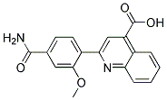 2-(4-CARBAMOYLMETHOXYPHENYL)QUINOLIN4-CARBOXYLIC ACID Struktur