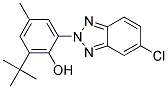 2-(2'-Hydroxy-3'-tert-butyl-5'-methylphenyl)-5-chloro-(2H)-benzotriazole Struktur