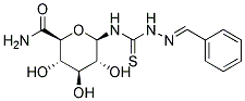 1-((2-BENZYLIDENEHYDRAZINO)THIOCARBONYL)AMINO-1-DEOXY-B-D-GLUCOPYRANURONAMIDE Struktur