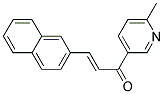 1-(6-METHYL-3-PYRIDYL)-3-(2-NAPHTHYL)-2-PROPEN-1-ONE Struktur