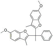 1,1-BIS(6-METHOXY-3-METHYLBENZO(B)FURAN-2-YL)-1-PHENYLETHANE Struktur