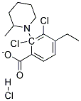 2-(2-METHYLPIPERIDINO)ETHYL2,3-DICHLOROBENZOATEHYDROCHLORIDE Struktur