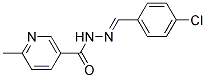 2'-(4-CHLOROBENZYLIDENE)-6-METHYLNICOTINOHYDRAZIDE Struktur