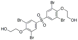 2,2'-(SULFONYLBIS((2,6-DIBROMO-P-PHENYLENE)OXY))DIETHANOL Struktur