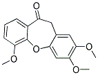 2,3,6-TRIMETHOXYDIBENZ(B,F)OXEPIN-10(11H)-ONE Struktur