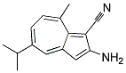 2-AMINO-5-ISOPROPYL-8-METHYL-1-AZULENECARBONITRILE Struktur