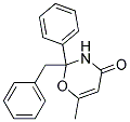 2-BENZYL-6-METHYL-2-PHENYL-2,3-DIHYDRO-1,3-OXAZIN-4-ONE Struktur