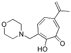 2-HYDROXY-6-ISOPROPENYL-3-MORPHOLINOMETHYL-2,4,6-CYCLOHEPTATRIENONE Struktur