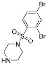 1-(2,4-Dibromo-benzenesulfonyl)-piperazine Struktur