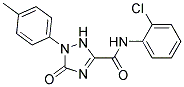 2,5-Dihydro-1-(4-methylphenyl)-5-oxo-1H-1,2,4-triazole-3-carboxylicacid(2-chlorophenyl)amide Struktur