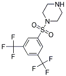 1-(3,5-Bis-trifluoromethyl-benzenesulfonyl)-piperazine Struktur