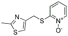 2-([(2-Methyl-1,3-thiazol-4-yl)methyl]thio)pyridine-1-oxide Struktur