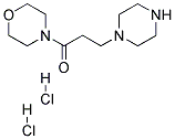 1-MORPHOLIN-4-YL-3-PIPERAZIN-1-YL-PROPAN-1-ONE DIHYDROCHLORIDE
 Struktur