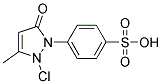 1,2 CHLORO 4-SULPHOPHENYL 3-METHYL 5-PYRAZOLONE Struktur