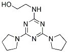 2-[(4,6-DI-1-PYRROLIDINYL-1,3,5-TRIAZIN-2-YL)AMINO]-ETHANOL Struktur