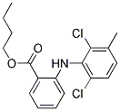 2-[(2,6-DICHLORO-3-METHYLPHENYL)AMINO]BENZOIC ACID N-BUTYL ESTER Struktur