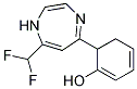 2,3-DIHYDRO-2-[7-(DIFLUOROMETHYL)-1H-1,4-DIAZEPIN-5-YL]PHENOL Struktur