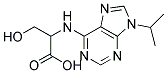 2-(9-ISOPROPYL-9H-PURIN-6-YLAMINO)-3-HYDROXYPROPANOIC ACID Struktur