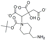 1-N-BOC-4-(AMINOMETHYL)PIPERIDINE CITRATE Struktur