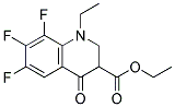 1-ETHYL-6,7,8-TRIFLUORO-2,4-DIHYDRO-4-OXO-3-QUINOLINECARBOXYLIC ACID ETHYLESTER Struktur