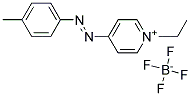 1-ETHYL-4-(P-TOLYLAZO)-PYRIDINIUM TETRAFLUOROBORATE Struktur