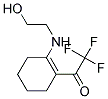 1-[N-(2-HYDROXYETHYL)AMINO]-2-TRIFLUOROACETYL-CYCLOHEX-1-ENE Struktur