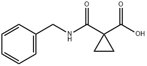 1-(BENZYLCARBAMOYL)CYCLOPROPANECARBOXYLIC ACID Struktur