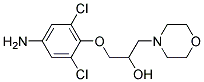 1-(4-AMINO-2,6-DICHLOROPHENOXY)-3-MORPHOLINOPROPAN-2-OL Struktur