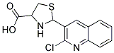 2-(2-CHLORO-3-QUINOLYL)-1,3-THIAZOLANE-4-CARBOXYLIC ACID, TECH Struktur