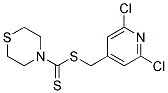 (2,6-DICHLORO-4-PYRIDYL)METHYL THIOMORPHOLINE-4-CARBODITHIOATE, TECH Struktur