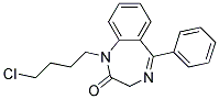 1-(4-CHLOROBUTYL)-5-PHENYL-2,3-DIHYDRO-1H-1,4-BENZODIAZEPIN-2-ONE, TECH Struktur