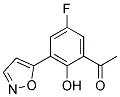 1-(5-FLUORO-2-HYDROXY-3-ISOXAZOL-5-YLPHENYL)ETHANONE Struktur