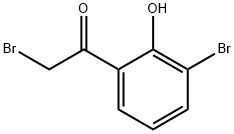 2-BROMO-1-(3-BROMO-2-HYDROXYPHENYL)ETHANONE Struktur