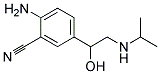 2-AMINO-5-(1-HYDROXY-2-ISOPROPYLAMINO-ETHYL)-BENZONITRILE Struktur