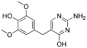 2-AMINO-5-(4-HYDROXY-3,5-DIMETHOXYBENZYL)PYRIMIDIN-4-OL Struktur