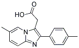 2-[6-METHYL-2-(4-METHYLPHENYL)IMIDAZO-[1,2-A]PYRIDIN-3-YL]ACETIC ACID Struktur