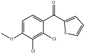 (2,3-DICHLORO-4-METHOXYPHENYL)-2-THIENYLMETHANONE Struktur