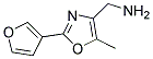 1-[2-(3-FURYL)-5-METHYL-1,3-OXAZOL-4-YL]METHYLAMIN Struktur