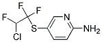 2-AMINO-5-(2'-CHLORO-1',1',2'-TRIFLUOROETHYLTHIO)PYRIDIN Struktur