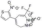 2,3-DIHYDRO-5-(2-NITROTHIENYL)-7-(TRIFLUOROMETHYL)DIAZEPINIUM NITRAT Struktur