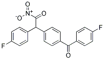 2-[4-(4-FLUOROBENZOYL)PHENYL]-2-(4-FLUOROPHENYL)ACETONITRIL Struktur