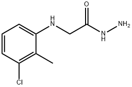 2-(3-CHLORO-2-METHYLANILINO)ACETOHYDRAZIDE Struktur