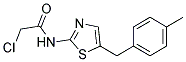 2-CHLORO-N-[5-(4-METHYLBENZYL)-1,3-THIAZOL-2-YL]ACETAMIDE Struktur