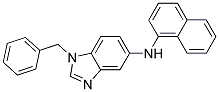 (1-BENZYL-1H-BENZOIMIDAZOL-5-YL)-NAPHTHALEN-1-YL-AMINE Struktur