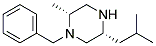 1-BENZYL-2(R)-METHYL-5(R)-ISOBUTYL-PIPERAZINE Struktur