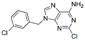 2-CHLORO-9-(3-CHLORO-BENZYL)-9H-PURIN-6-YLAMINE Struktur