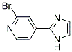 2-BROMO-4-(1H-IMIDAZOL-2-YL)-PYRIDINE Struktur